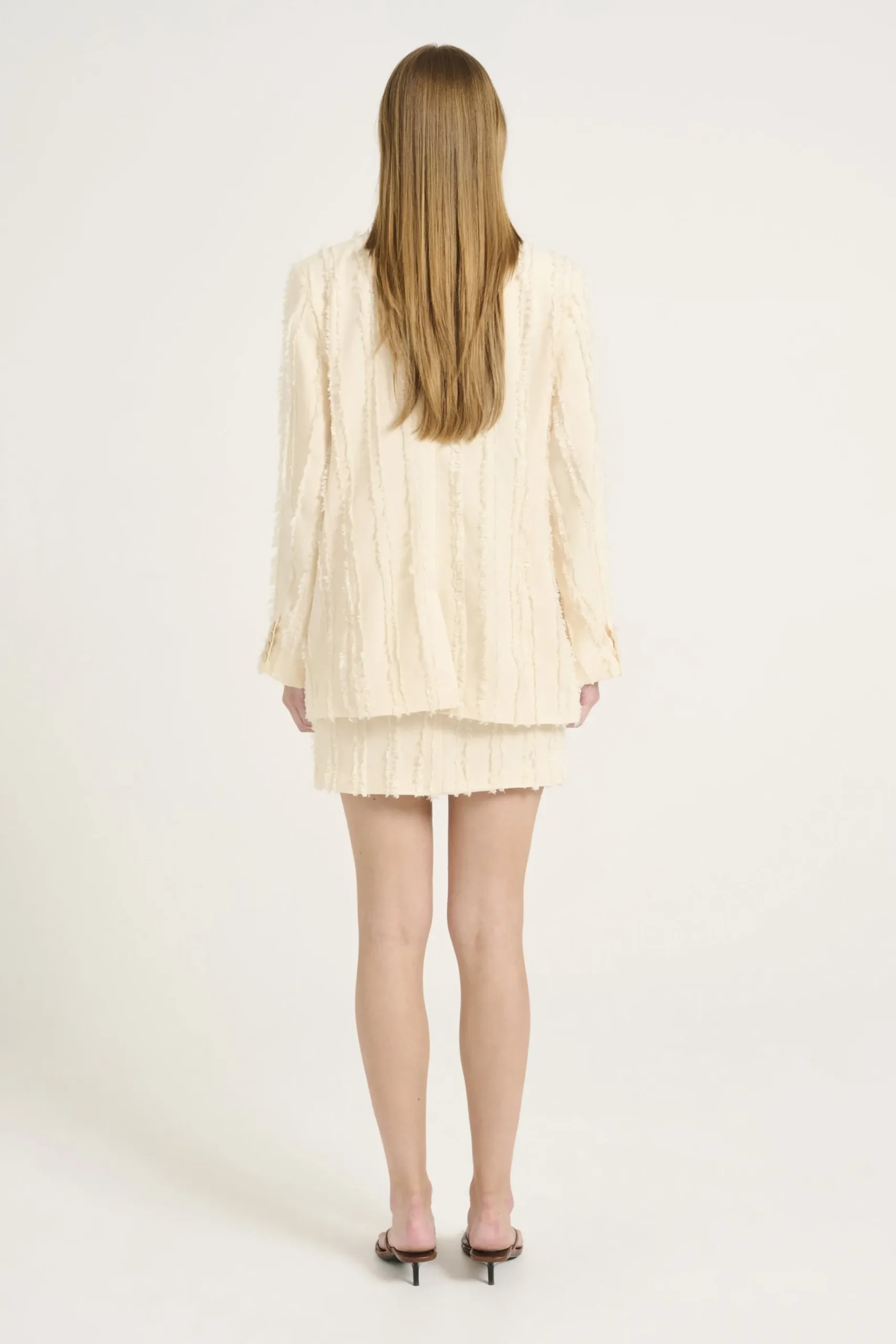Skirts-HUSK Gestuz RAY SKIRT - Cream