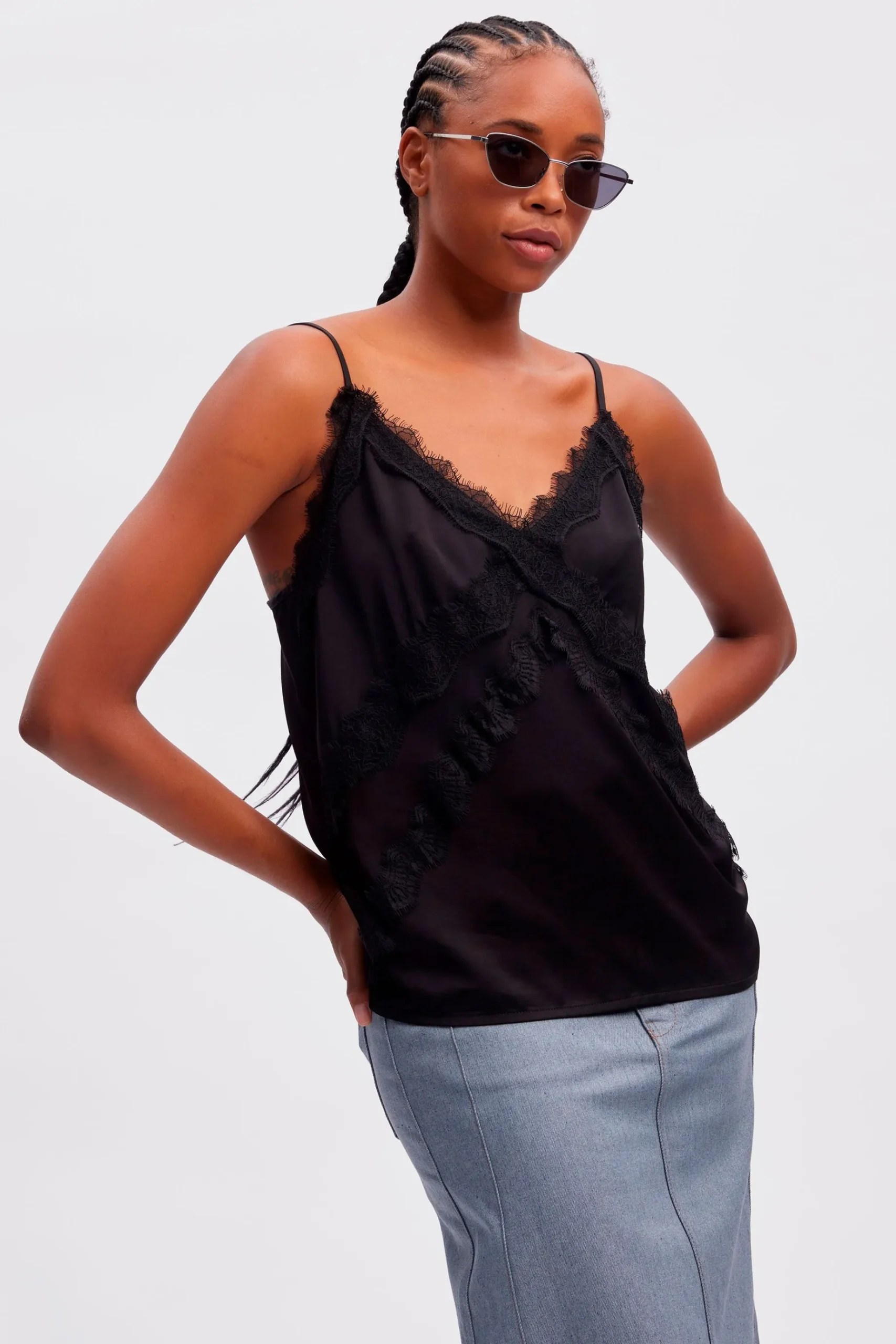 Tops-HUSK Gestuz Sachi Top - Black