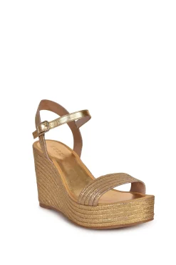 Shoes-HUSK ADELA ESPADRILL - Gold