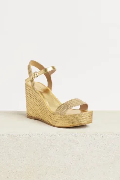 Shoes-HUSK ADELA ESPADRILL - Gold