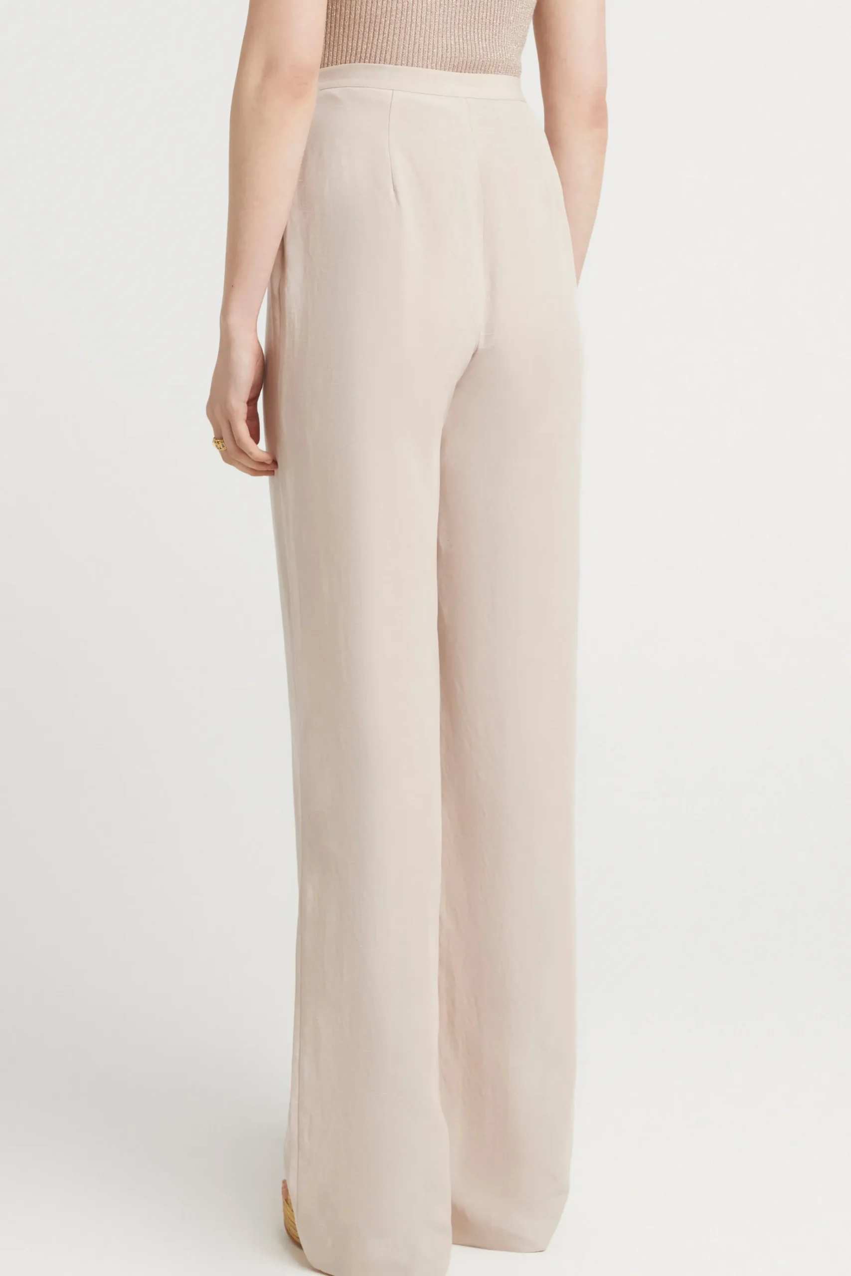 Pants-HUSK Adella pant - Stone