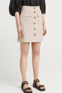 Skirts-HUSK Aimee skirt - Stone