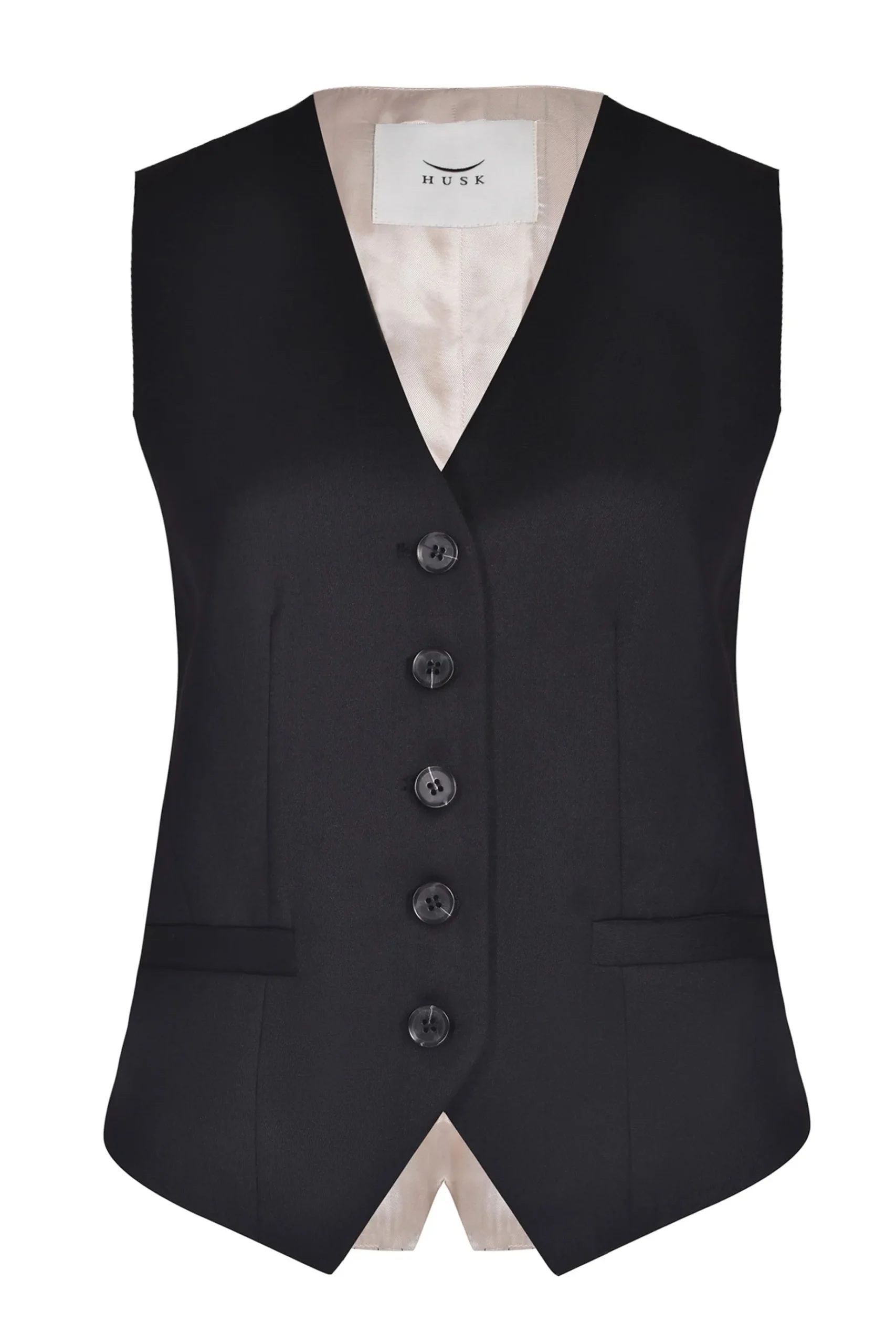 Jackets & Coats-HUSK Alessia vest - Black