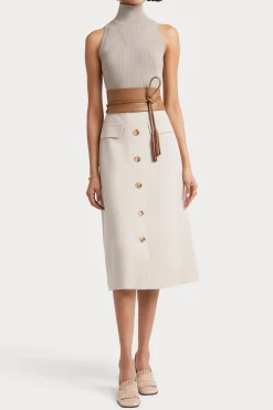 Tops-HUSK Allegra Top - Stone