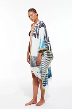 Cushions & Throws-HUSK Beach Towel - Blue