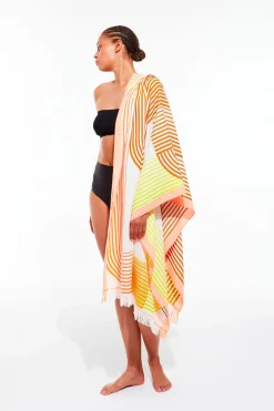 Cushions & Throws-HUSK Beach Towel - Peach