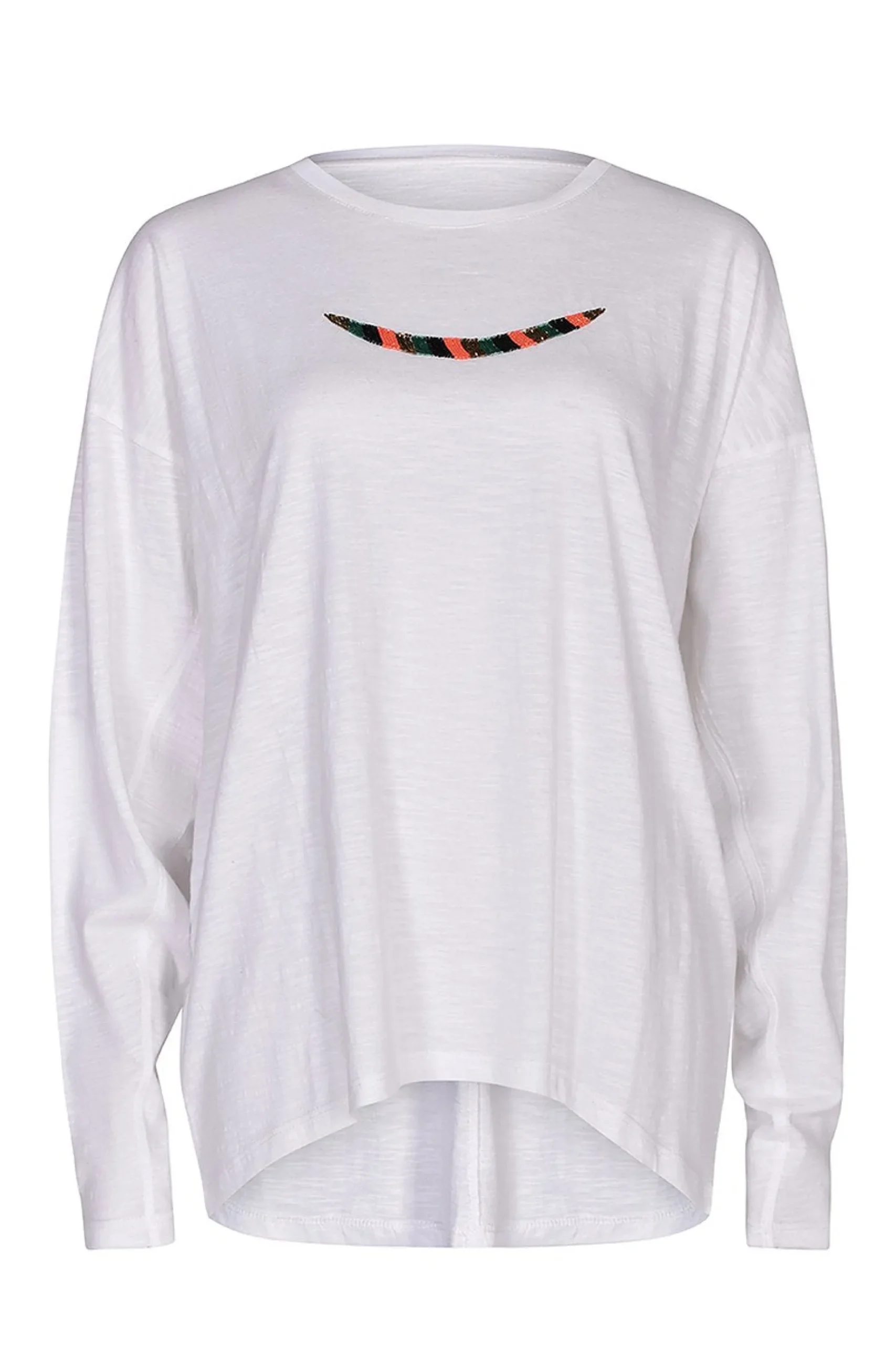Tops-HUSK Beaded L/S - White