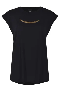 Tees & Tanks-HUSK Beaded Tee - Black