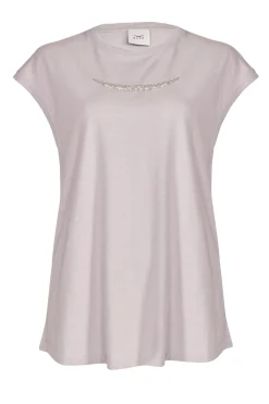 Tees & Tanks-HUSK Beaded Tee - Putty