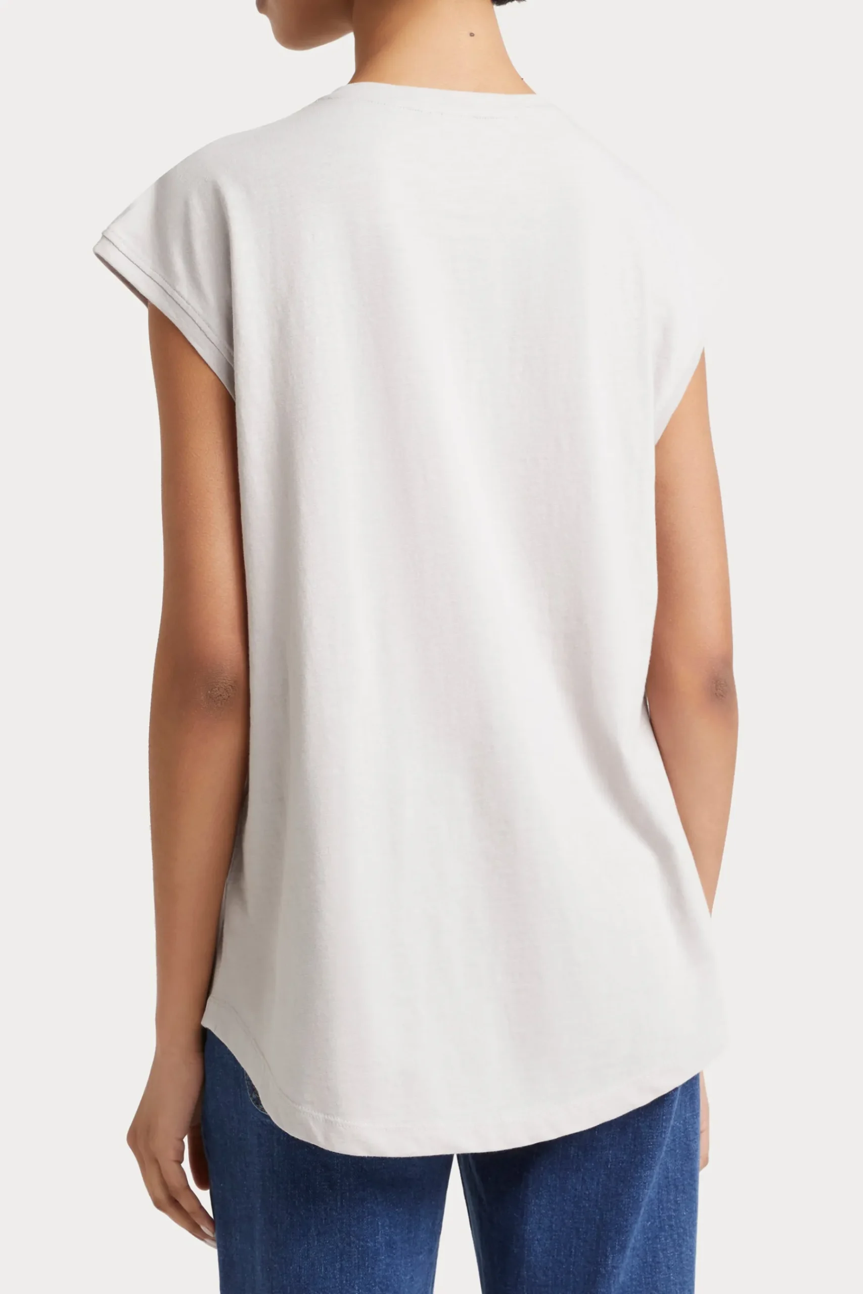 Tees & Tanks-HUSK Beaded Tee - Putty
