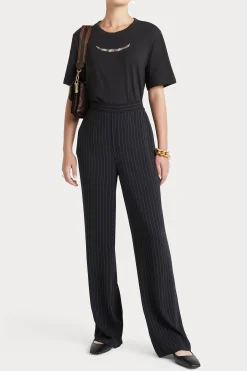 Tops-HUSK BEADED TSHIRT - Black