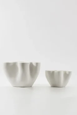 Vases & Planters-HUSK BOHEME BOWL - Ivory