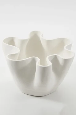 Vases & Planters-HUSK BOHEME BOWL - Ivory