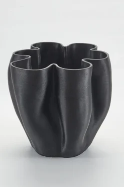 Vases & Planters-HUSK Boheme Vase - Ebony