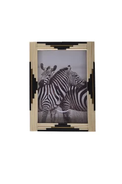 Frames-HUSK Brass Frame - Ivory Blk IvoryBlk