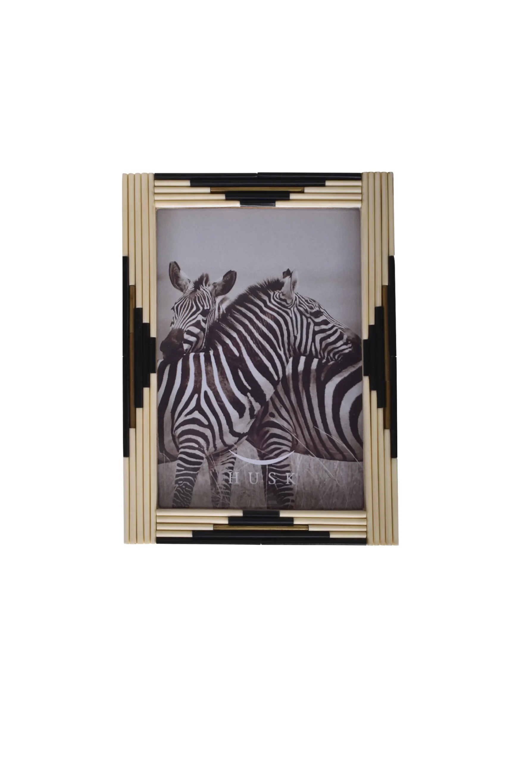 Frames-HUSK Brass Frame - Ivory Blk IvoryBlk