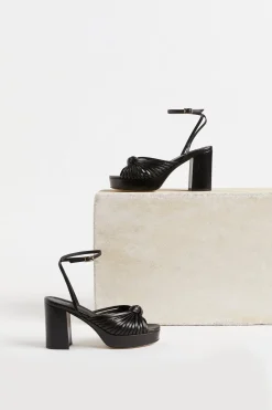 Shoes-HUSK CAMILLA PLATFOR - Black
