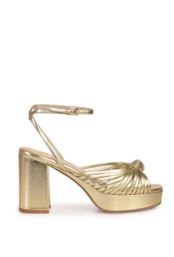 Shoes-HUSK CAMILLA PLATFOR - Pale Gold PaleGold