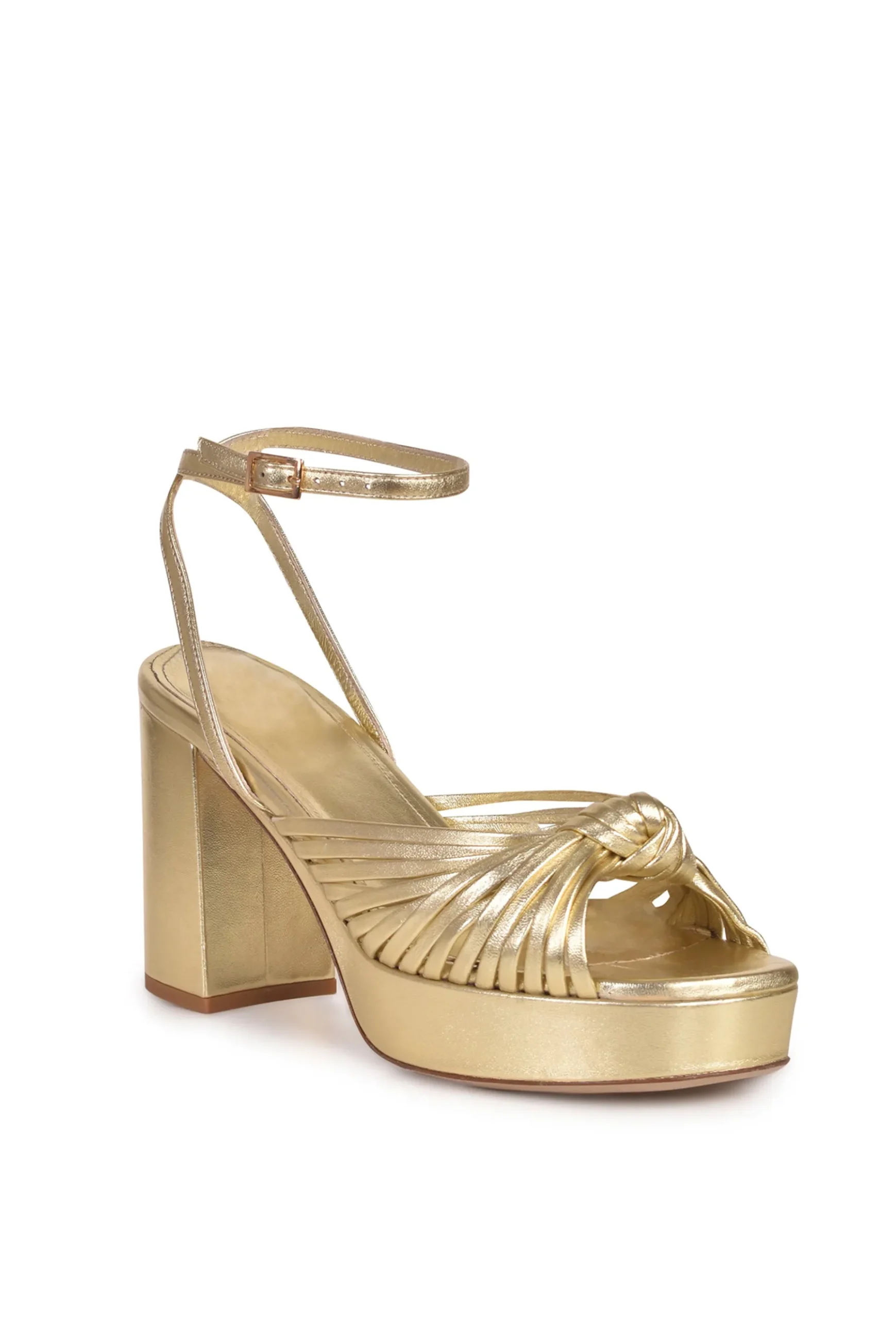 Shoes-HUSK CAMILLA PLATFOR - Pale Gold PaleGold