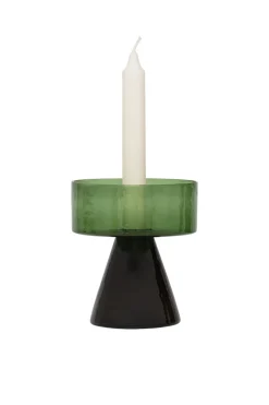 Candle Holders-HUSK Candle Holder - Green