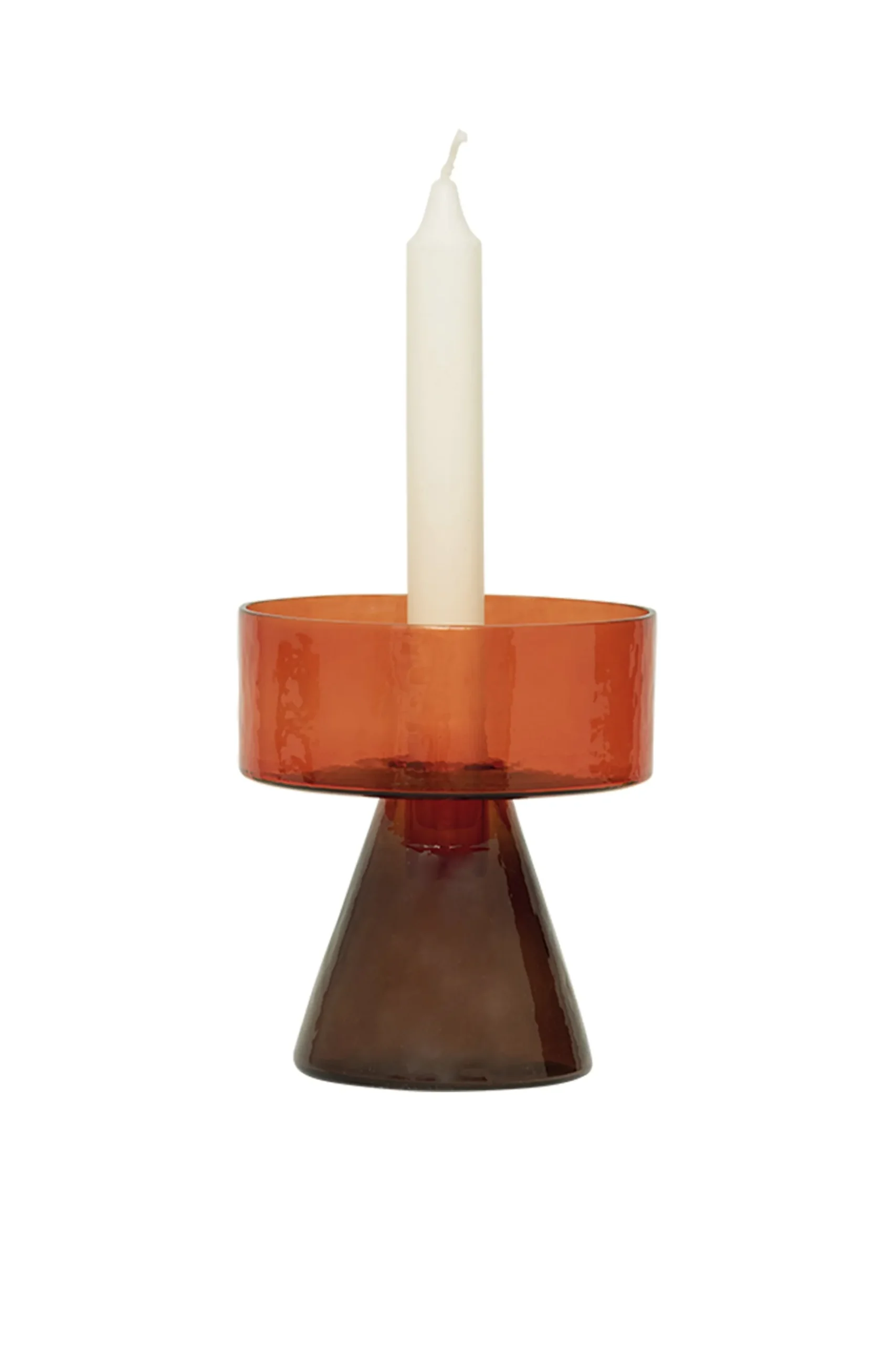 Candle Holders-HUSK Candle Holder - Orange