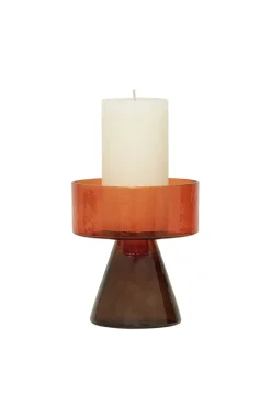 Candle Holders-HUSK Candle Holder - Orange