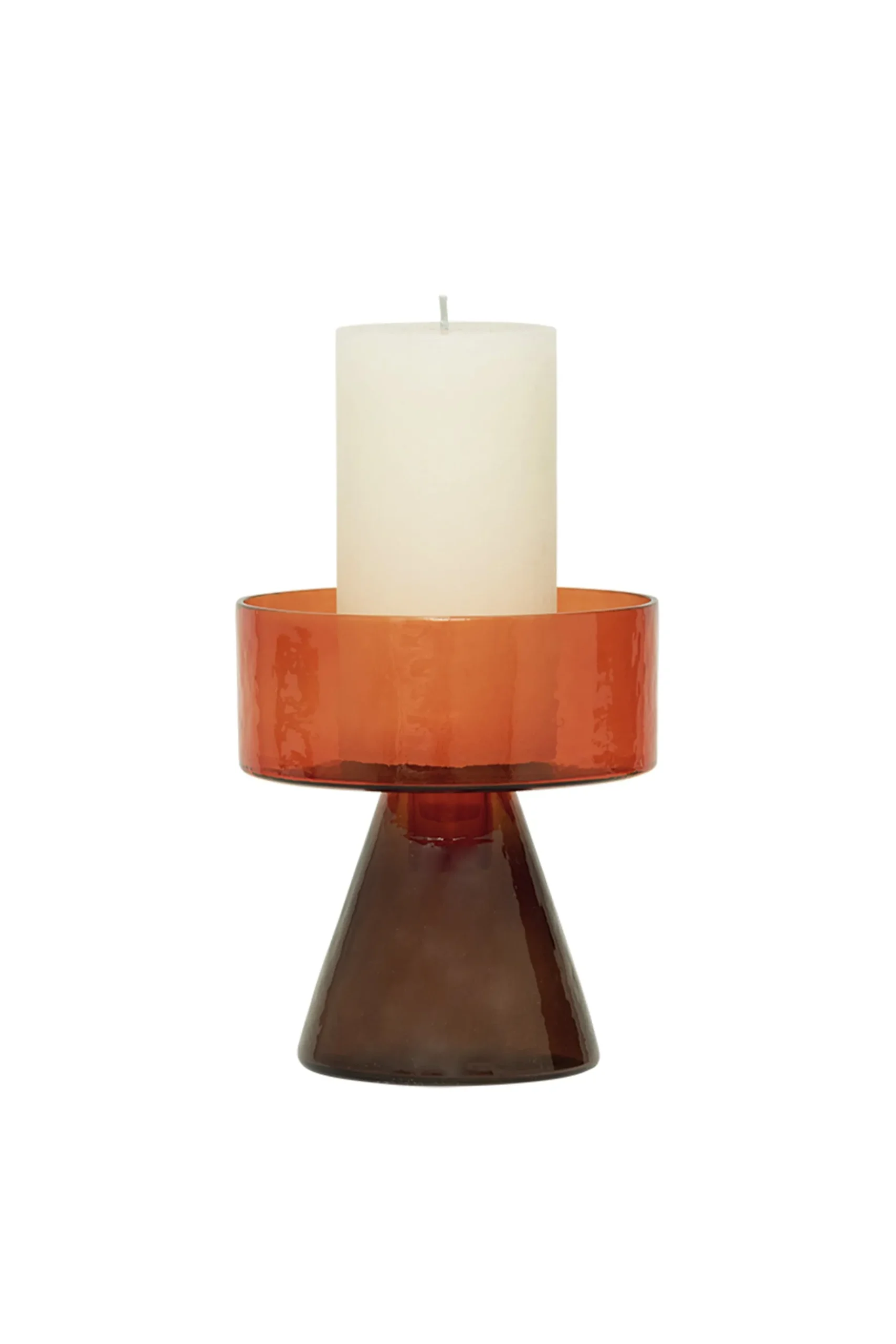 Candle Holders-HUSK Candle Holder - Orange