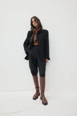 Pants-HUSK Cecilia pant - Black