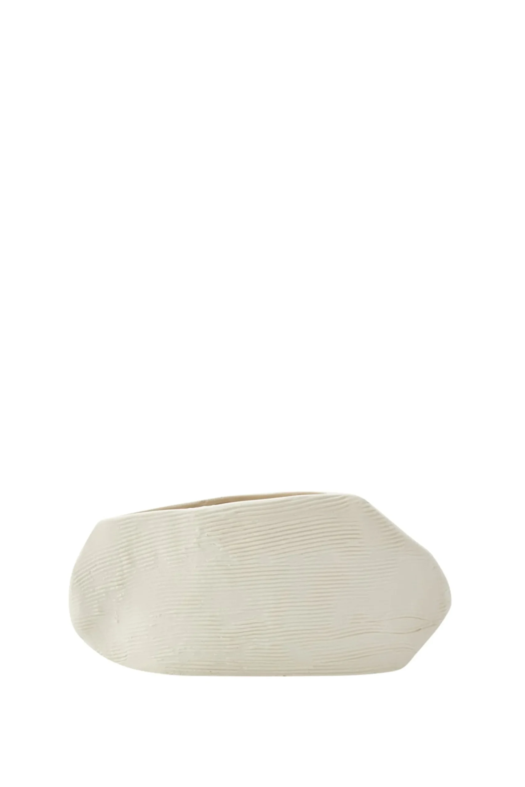Vases & Planters-HUSK Chalk Low - Ivory
