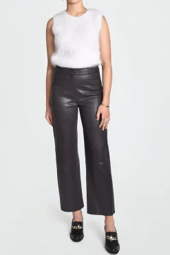 Pants-HUSK CIGAR LTHR - Chocolate
