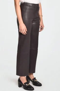 Pants-HUSK CIGAR LTHR - Chocolate
