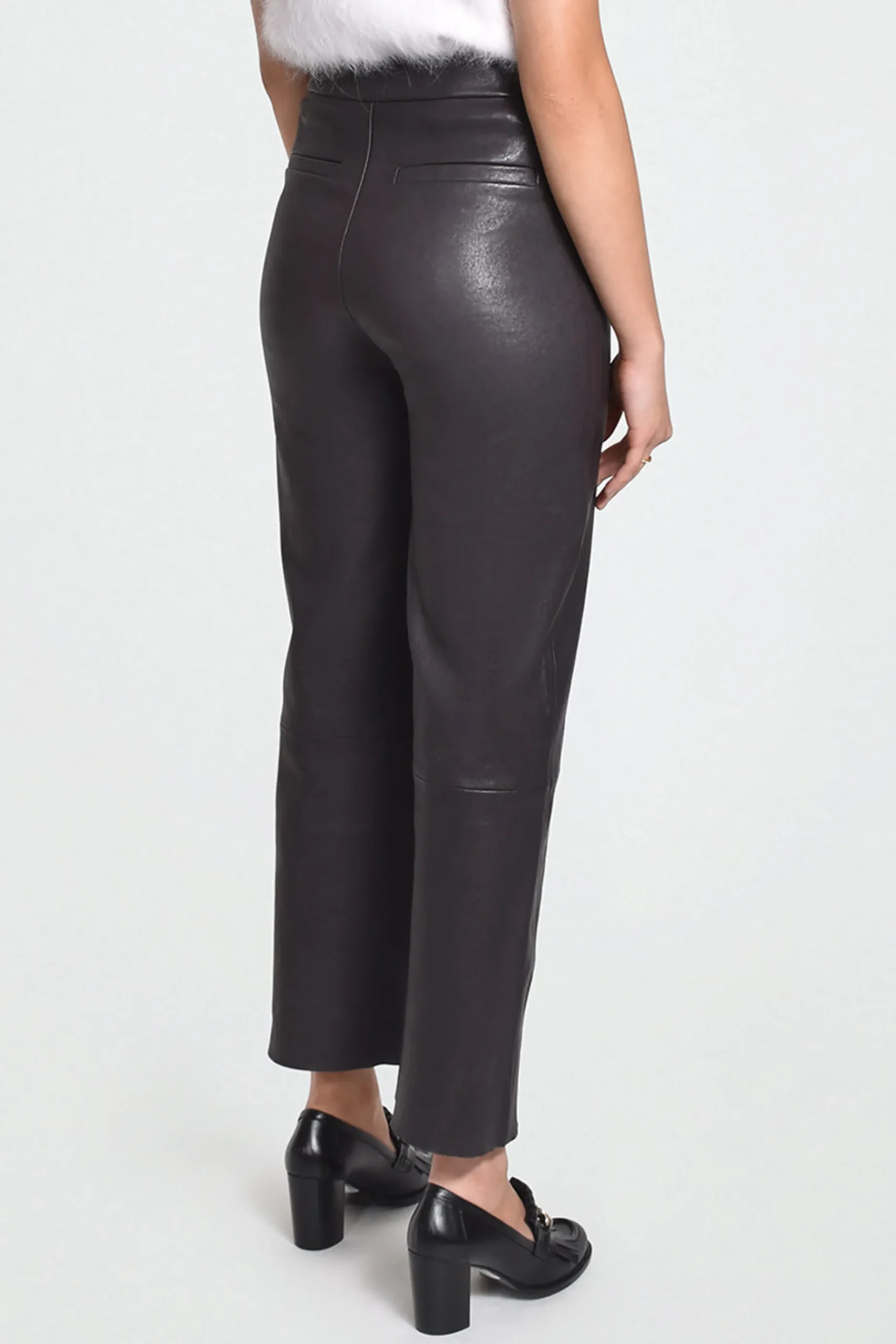 Pants-HUSK CIGAR LTHR - Chocolate