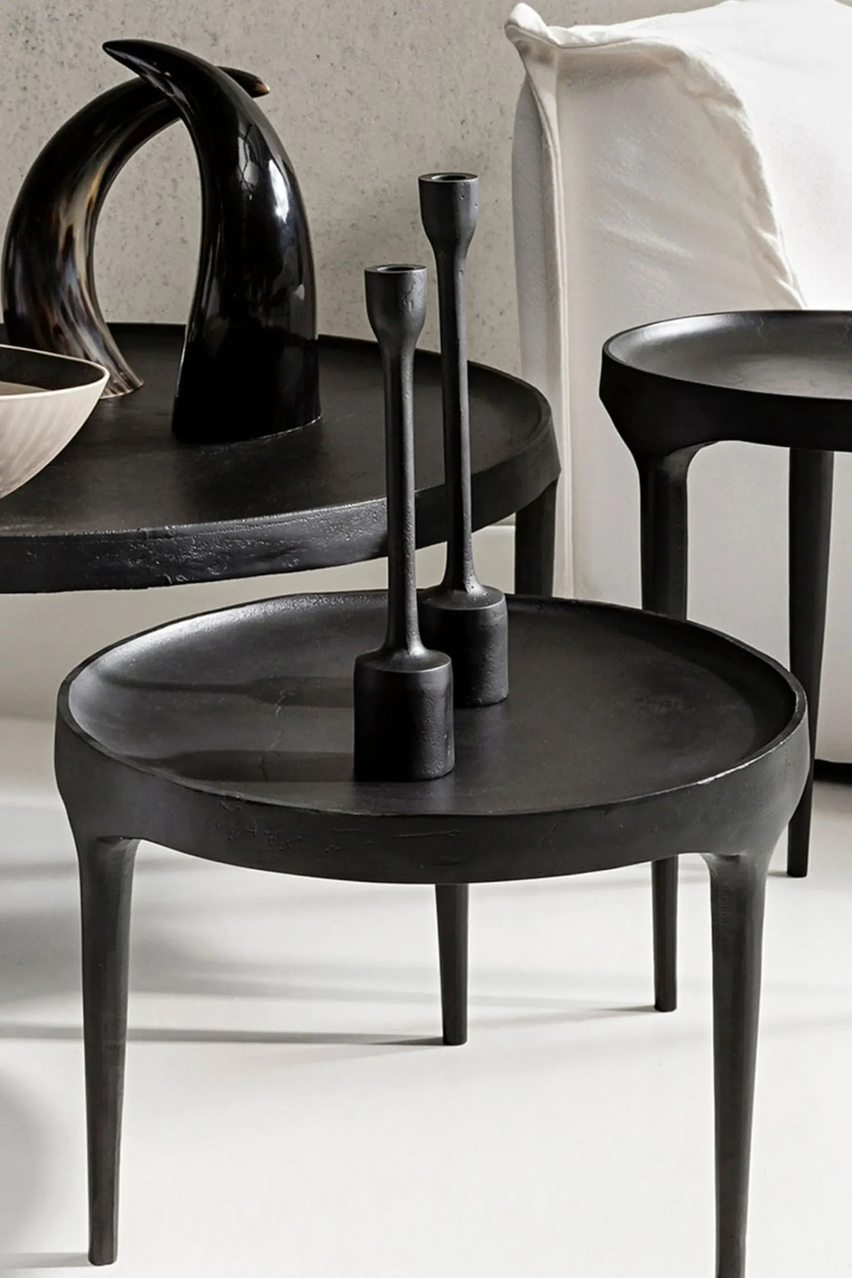 Furniture, Lighting & Mirrors-HUSK COFFEE TABLE - Black