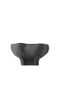 Vases & Planters-HUSK Conch Bowl - Ebony