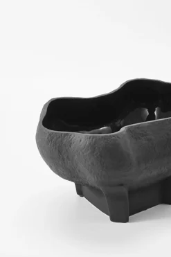 Vases & Planters-HUSK Conch Bowl - Ebony