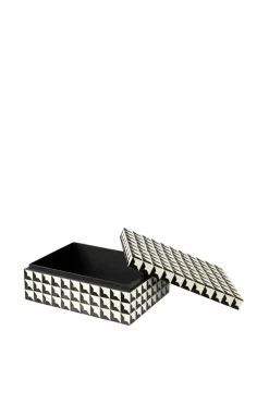 Boxes & Baskets-HUSK Decor Box - Houndtooth