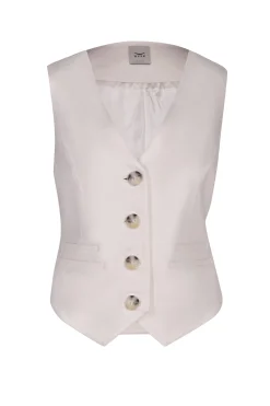 Jackets & Coats-HUSK Eden top - White