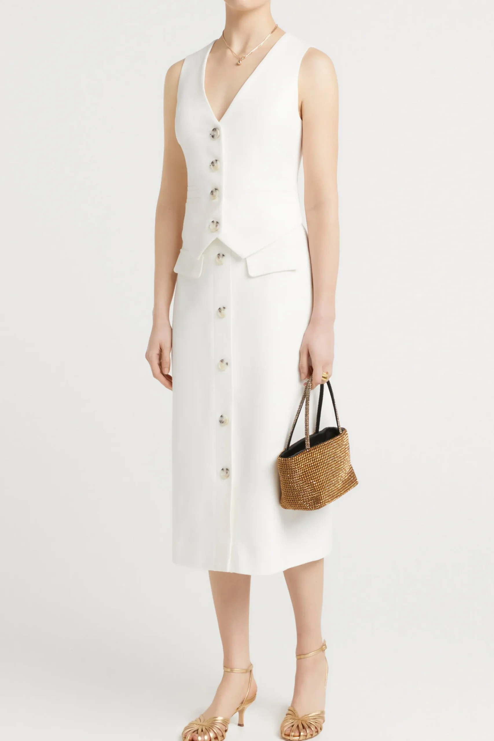 Jackets & Coats-HUSK Eden top - White