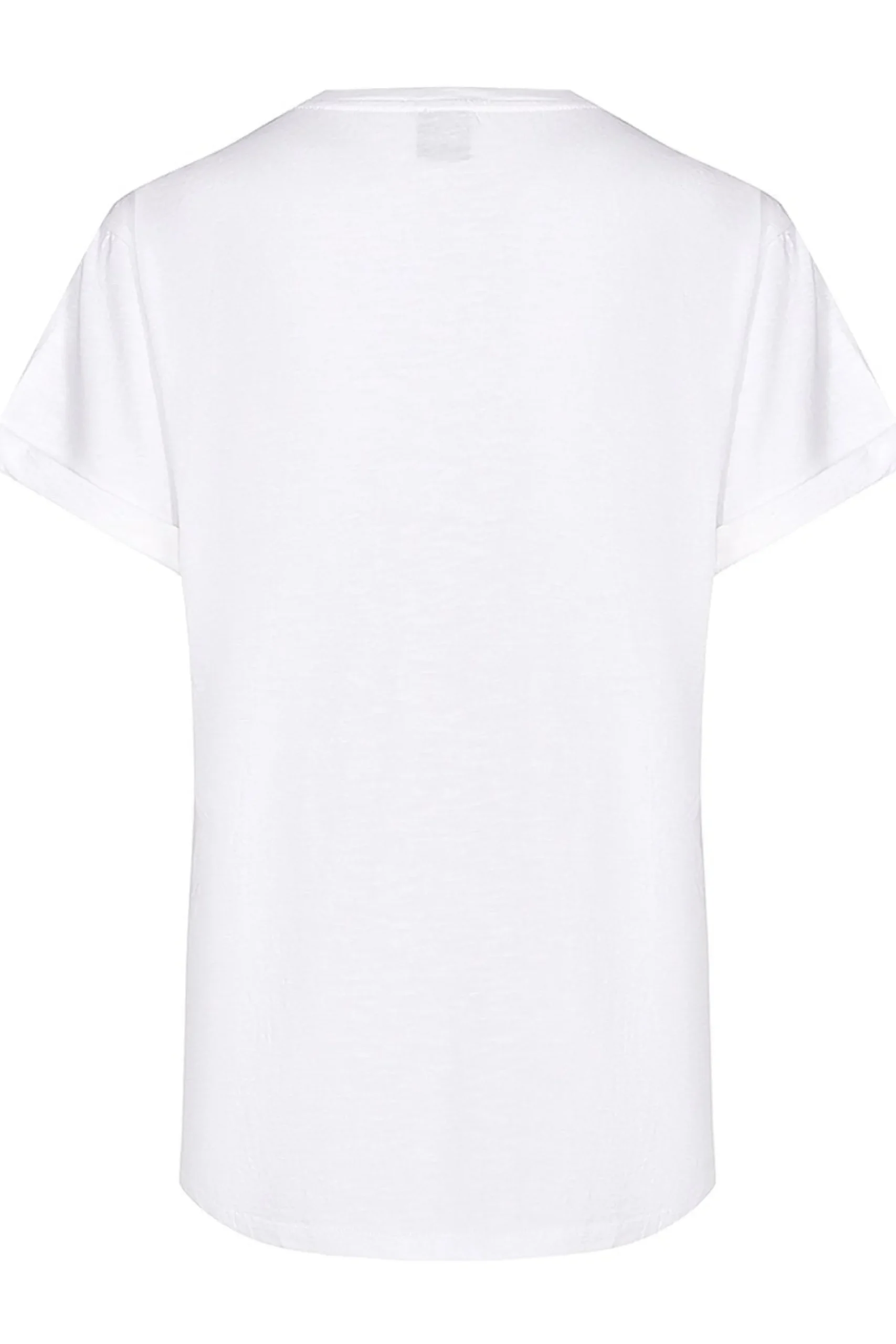 Tops-HUSK Embroidered Tee - White