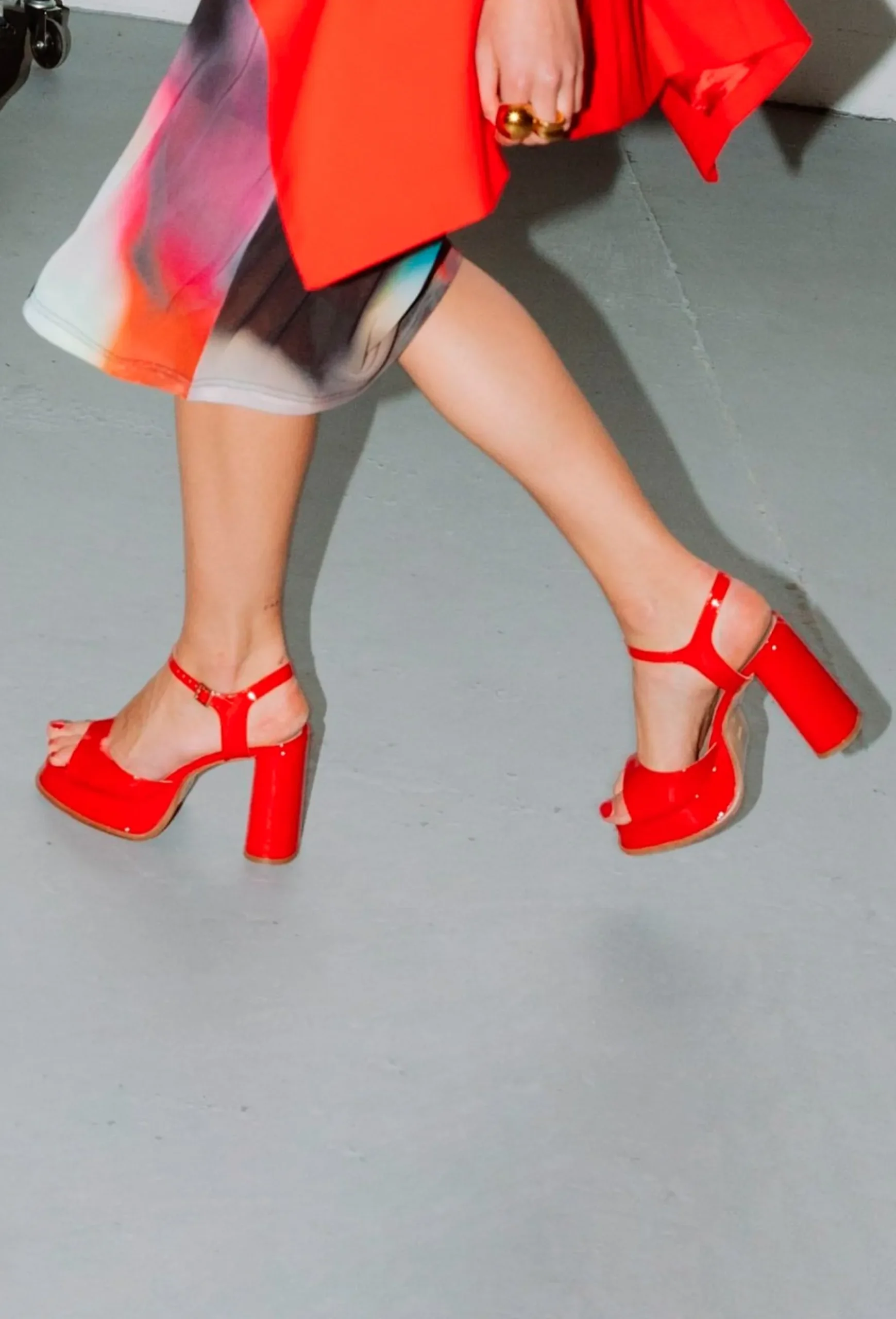 Shoes-HUSK EVA PLATFORM - Red Patent RedPatent
