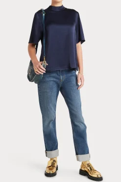 Tops-HUSK FRIDA TOP - Navy