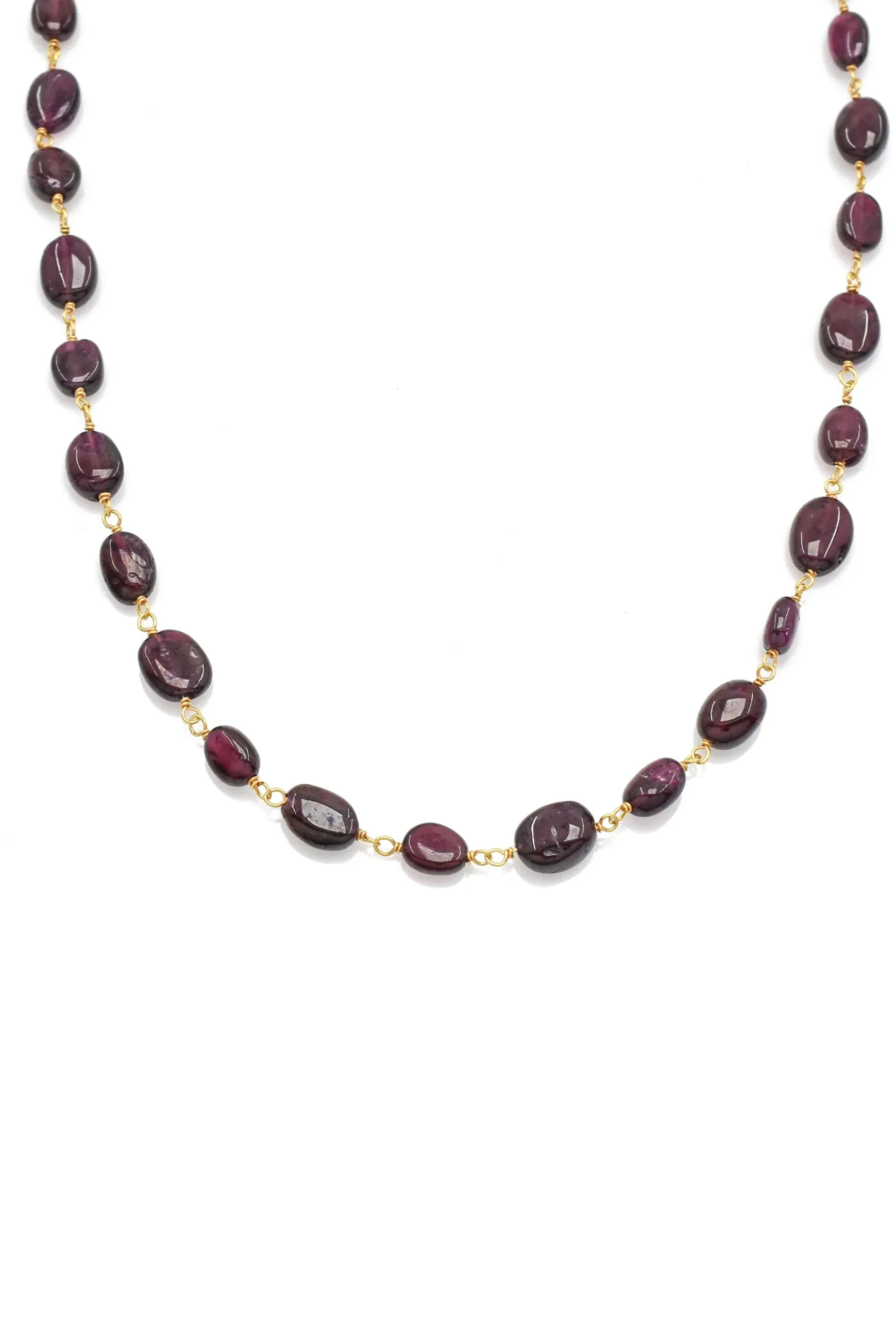 Necklaces-HUSK Necklace - Garnet