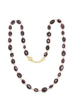 Necklaces-HUSK Necklace - Garnet