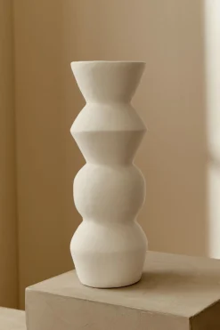Vases & Planters-HUSK George Vase - White