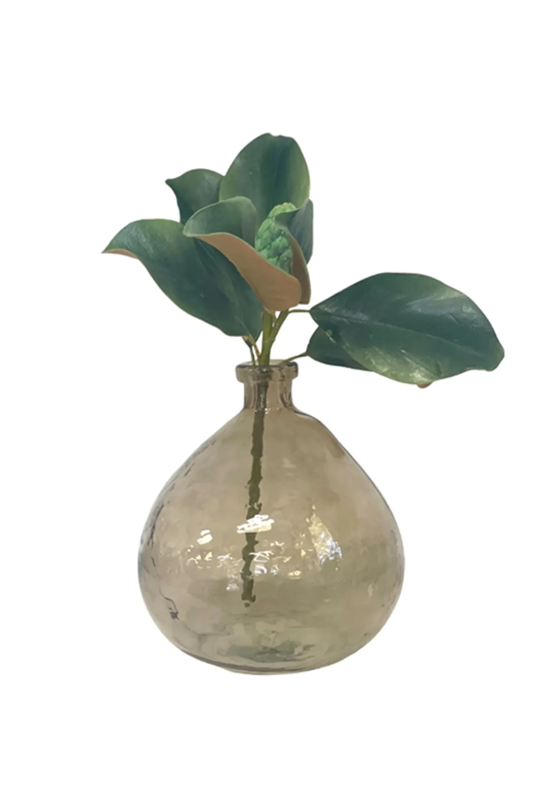Vases & Planters-HUSK Glass Vase - Brown Tortoise BrownTortoise