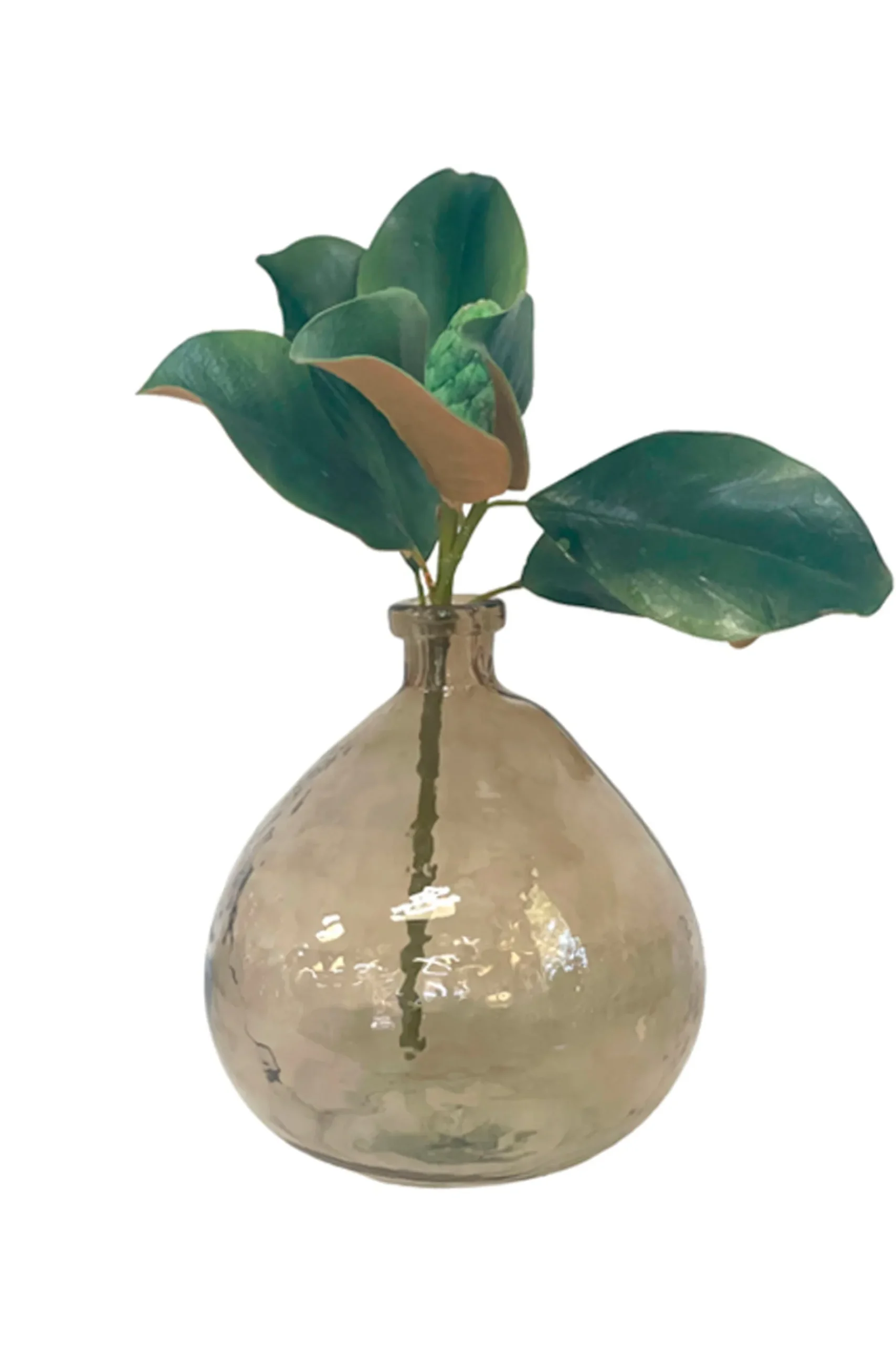 Vases & Planters-HUSK Glass Vase - Brown Tortoise BrownTortoise