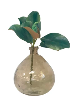 Vases & Planters-HUSK Glass Vase - Brown Tortoise BrownTortoise