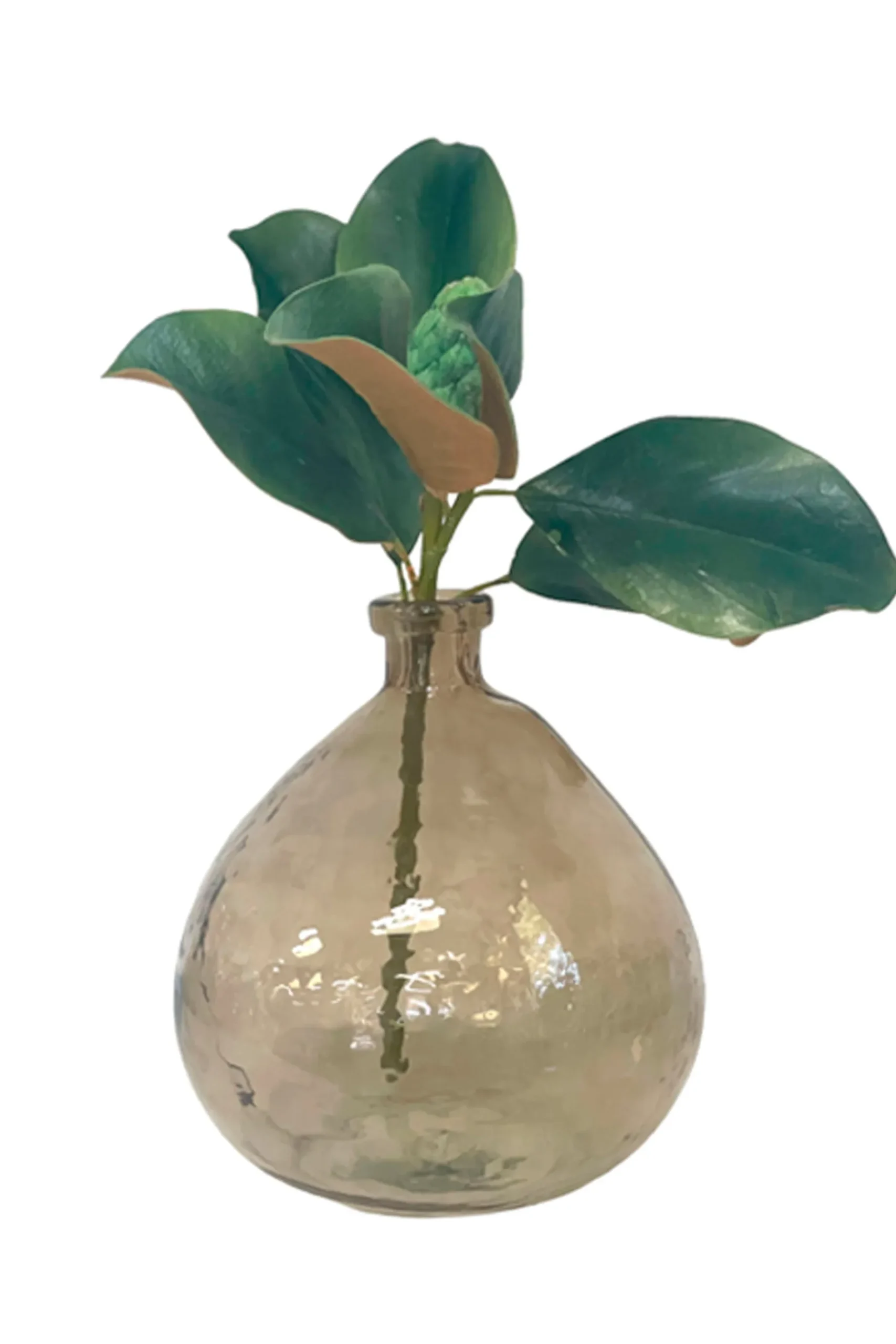 Vases & Planters-HUSK Glass Vase - Brown Tortoise BrownTortoise