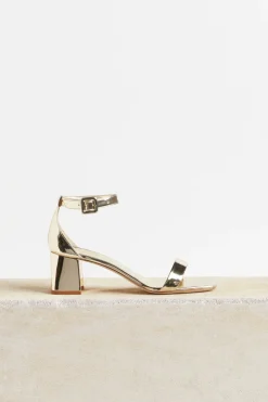 Shoes-HUSK GRACE SANDALS - Mirror Pale Gold MirrorPaleGold