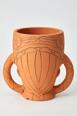 Vases & Planters-HUSK Handle Vase HuskHandleVase